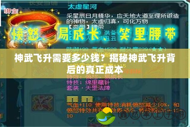 神武飛升需要多少錢？揭秘神武飛升背后的真正成本
