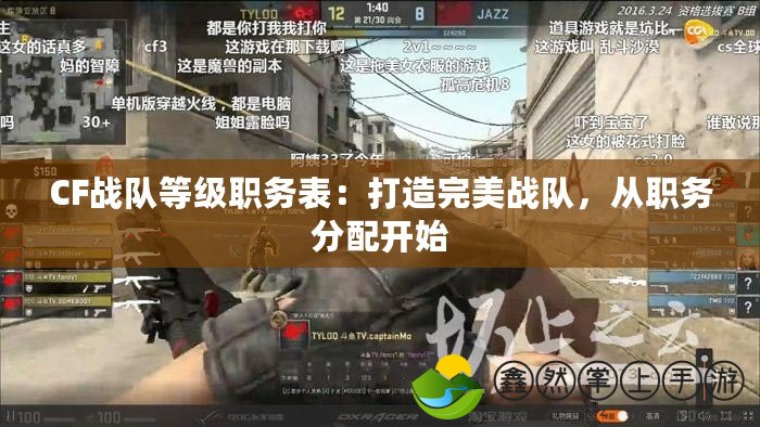 CF戰(zhàn)隊等級職務表：打造完美戰(zhàn)隊，從職務分配開始