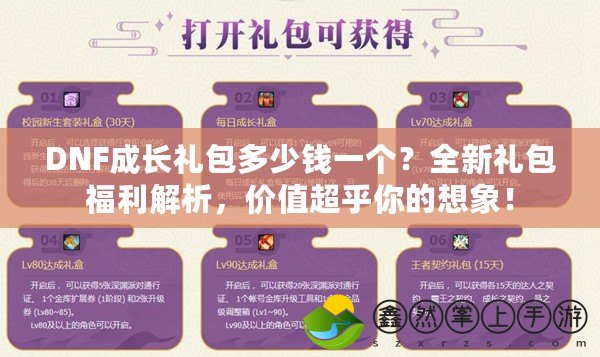 DNF成長(zhǎng)禮包多少錢(qián)一個(gè)？全新禮包福利解析，價(jià)值超乎你的想象！