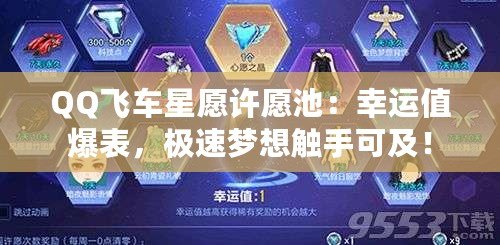 QQ飛車星愿許愿池：幸運(yùn)值爆表，極速夢(mèng)想觸手可及！