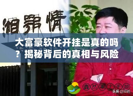 大富豪軟件開(kāi)掛是真的嗎？揭秘背后的真相與風(fēng)險(xiǎn)