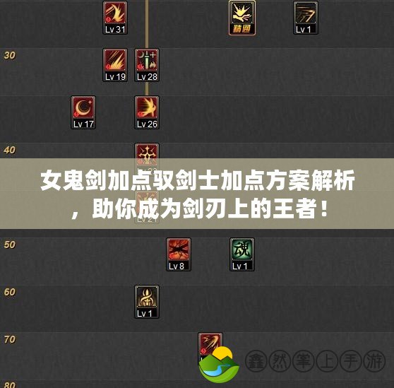女鬼劍加點(diǎn)馭劍士加點(diǎn)方案解析，助你成為劍刃上的王者！