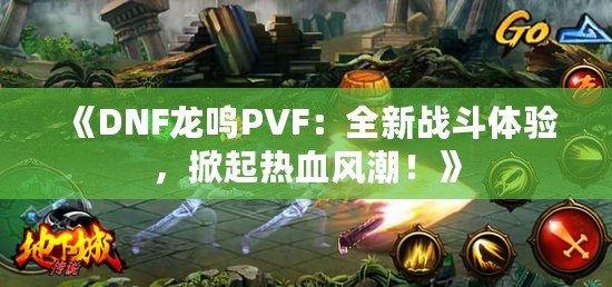 《DNF龍鳴PVF：全新戰(zhàn)斗體驗(yàn)，掀起熱血風(fēng)潮！》