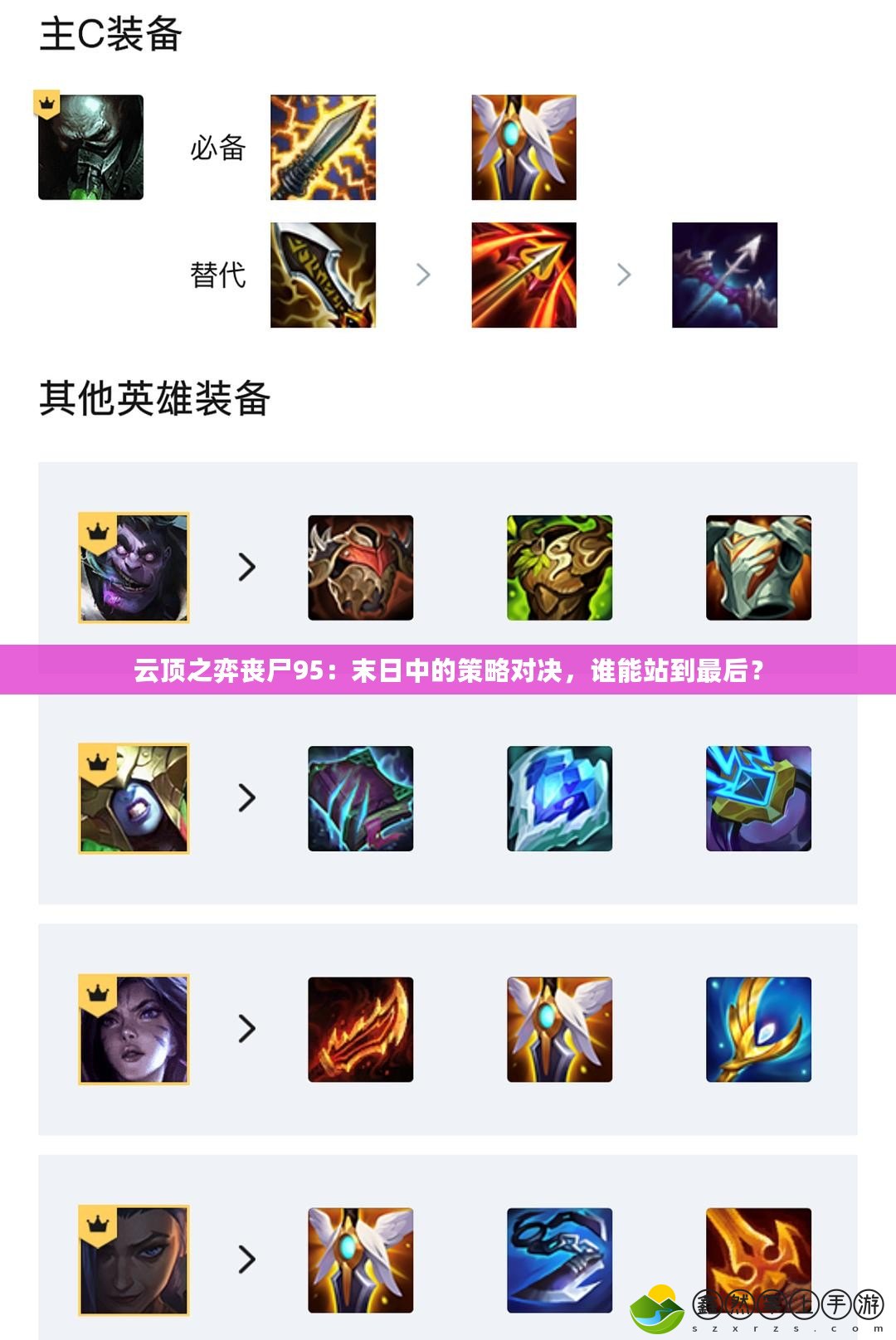 云頂之弈喪尸95：末日中的策略對(duì)決，誰能站到最后？