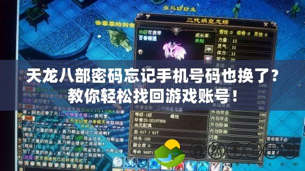 天龍八部密碼忘記手機(jī)號碼也換了？教你輕松找回游戲賬號！