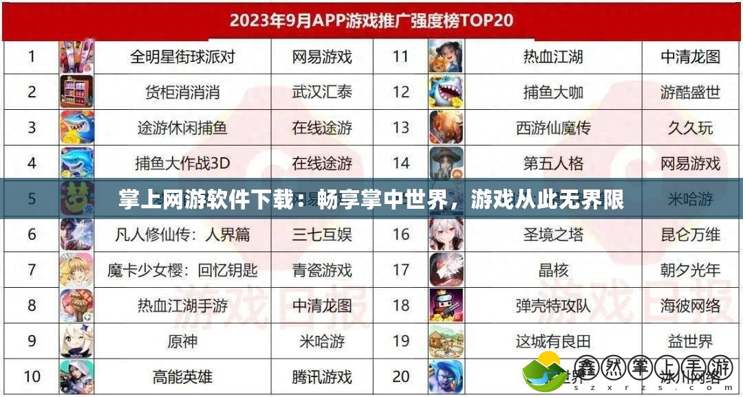掌上網(wǎng)游軟件下載：暢享掌中世界，游戲從此無(wú)界限