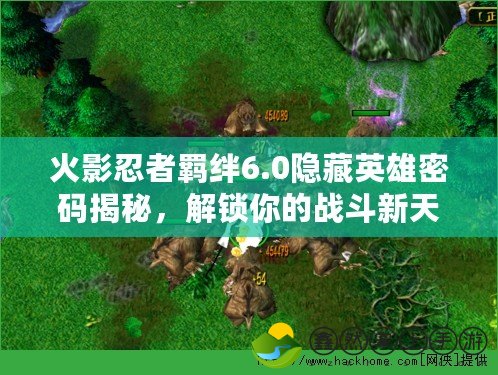 火影忍者羈絆6.0隱藏英雄密碼揭秘，解鎖你的戰(zhàn)斗新天地！