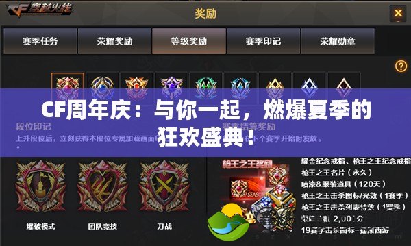 CF周年慶：與你一起，燃爆夏季的狂歡盛典！