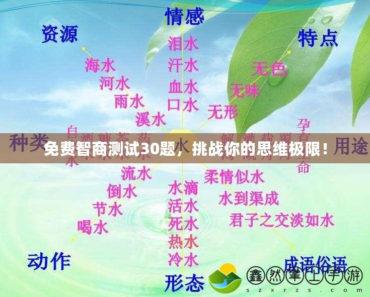 免費(fèi)智商測試30題，挑戰(zhàn)你的思維極限！