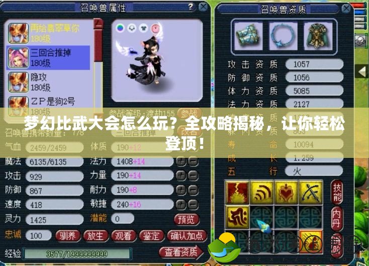 夢幻比武大會怎么玩？全攻略揭秘，讓你輕松登頂！