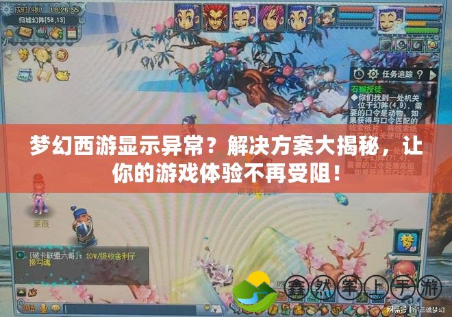 夢(mèng)幻西游顯示異常？解決方案大揭秘，讓你的游戲體驗(yàn)不再受阻！