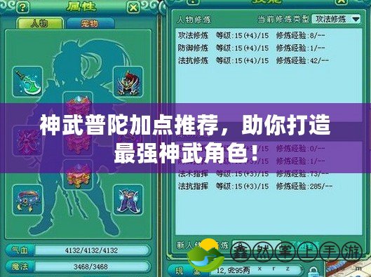 神武普陀加點推薦，助你打造最強神武角色！
