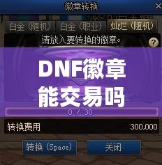 DNF徽章能交易嗎？現(xiàn)在有什么新變化？