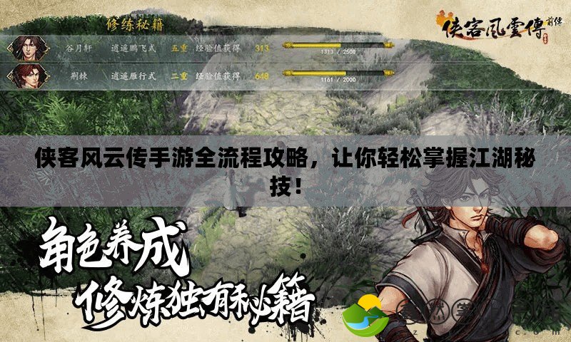 俠客風(fēng)云傳手游全流程攻略，讓你輕松掌握江湖秘技！