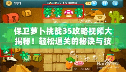 保衛(wèi)蘿卜挑戰(zhàn)35攻略視頻大揭秘！輕松通關(guān)的秘訣與技巧！