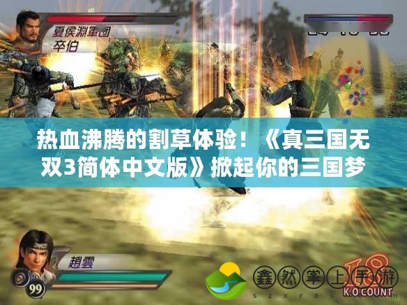 熱血沸騰的割草體驗(yàn)！《真三國(guó)無(wú)雙3簡(jiǎn)體中文版》掀起你的三國(guó)夢(mèng)！