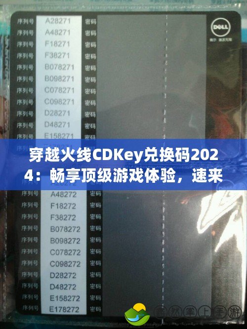 穿越火線CDKey兌換碼2024：暢享頂級游戲體驗，速來領(lǐng)??！