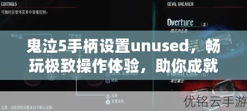 鬼泣5手柄設(shè)置unused，暢玩極致操作體驗(yàn)，助你成就超凡戰(zhàn)斗