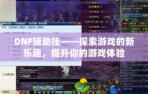 DNF輔助掛——探索游戲的新樂趣，提升你的游戲體驗(yàn)