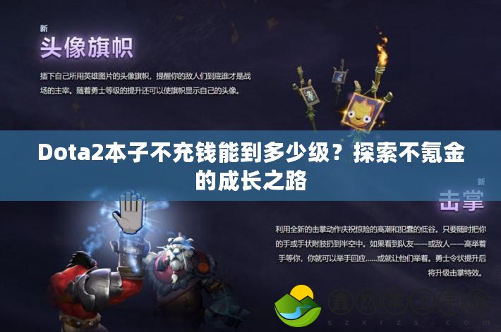 Dota2本子不充錢能到多少級？探索不氪金的成長之路
