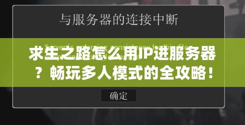 求生之路怎么用IP進(jìn)服務(wù)器？暢玩多人模式的全攻略！