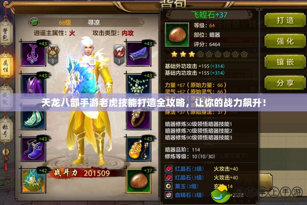 天龍八部手游老虎技能打造全攻略，讓你的戰(zhàn)力飆升！