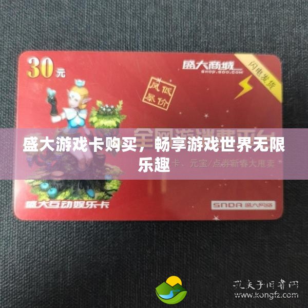 盛大游戲卡購買，暢享游戲世界無限樂趣